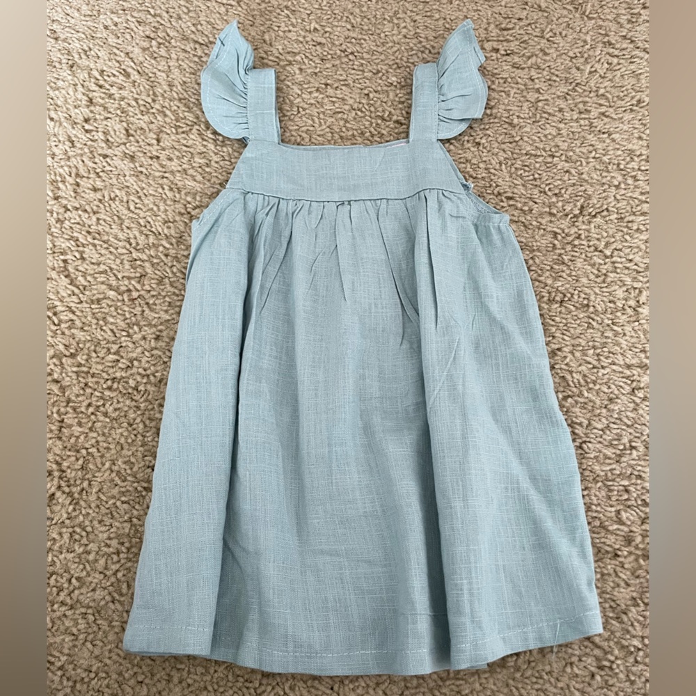 Light blue, pink rubies boutique, 2T dress